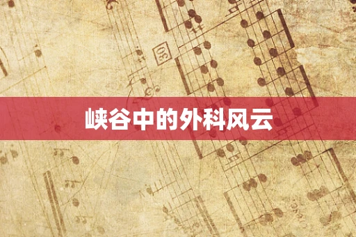 峡谷中的外科风云