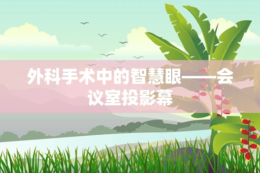 外科手术中的智慧眼——会议室投影幕