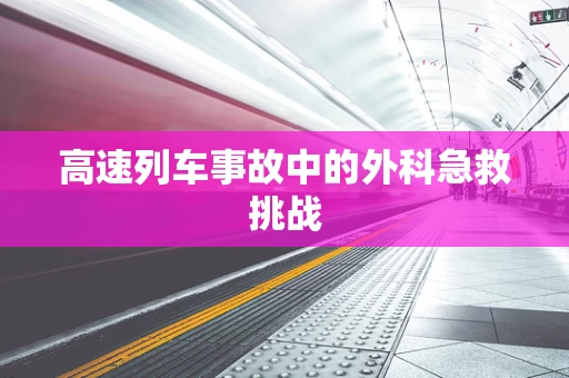 高速列车事故中的外科急救挑战