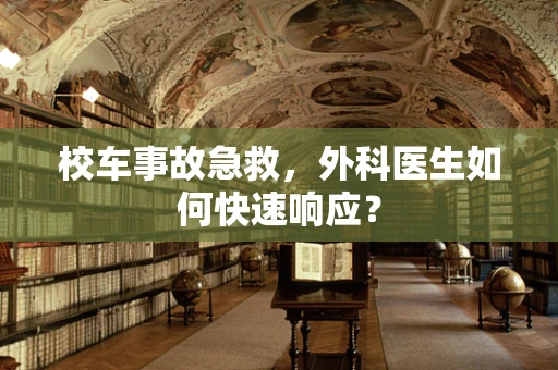 校车事故急救，外科医生如何快速响应？