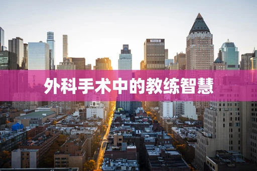 外科手术中的教练智慧