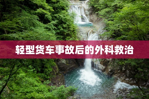 轻型货车事故后的外科救治