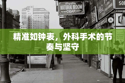 精准如钟表，外科手术的节奏与坚守