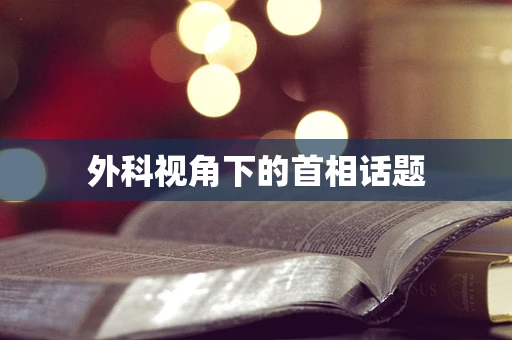 外科视角下的首相话题
