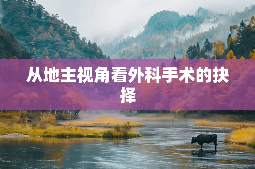 从地主视角看外科手术的抉择
