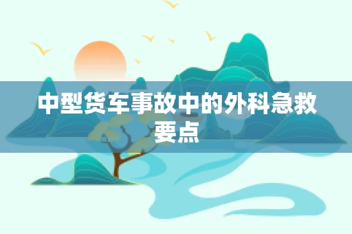 中型货车事故中的外科急救要点