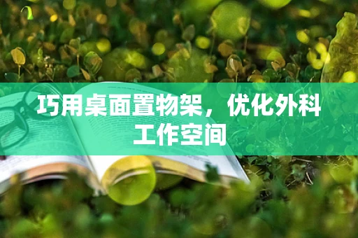 巧用桌面置物架，优化外科工作空间