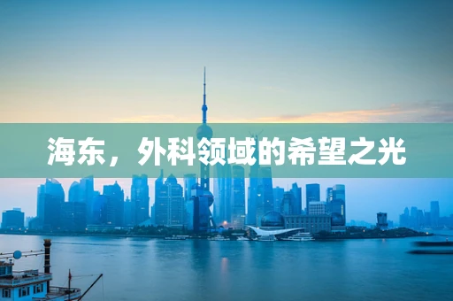 海东，外科领域的希望之光