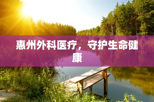 惠州外科医疗，守护生命健康