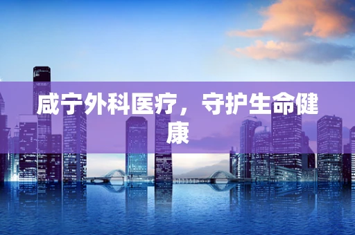 咸宁外科医疗，守护生命健康