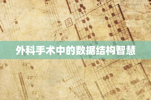 外科手术中的数据结构智慧