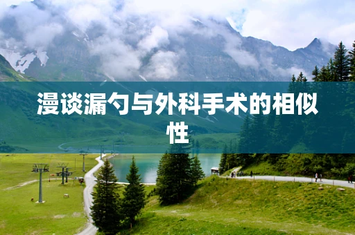 漫谈漏勺与外科手术的相似性