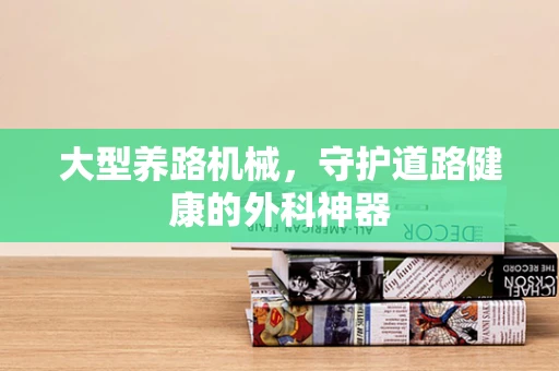 大型养路机械，守护道路健康的外科神器