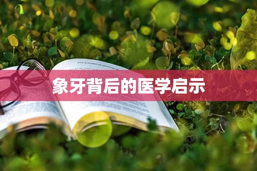 象牙背后的医学启示