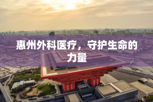 惠州外科医疗，守护生命的力量