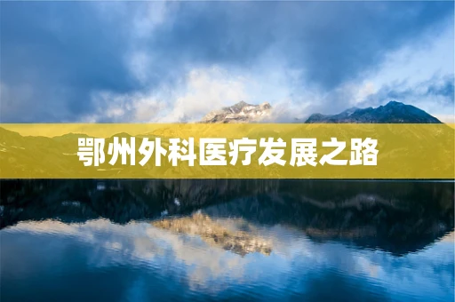 鄂州外科医疗发展之路