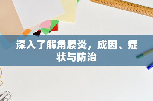 深入了解角膜炎，成因、症状与防治