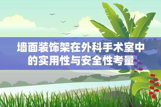 墙面装饰架在外科手术室中的实用性与安全性考量