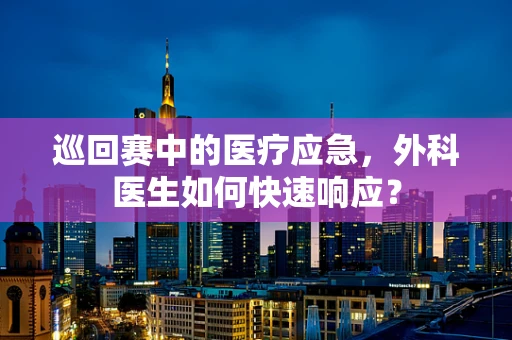 巡回赛中的医疗应急，外科医生如何快速响应？