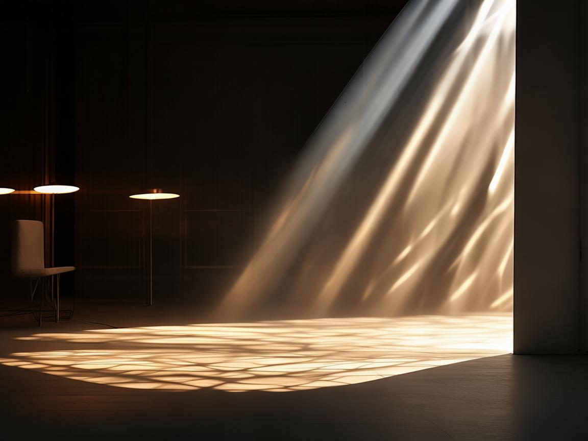 落地灯与外科手术的光影交织