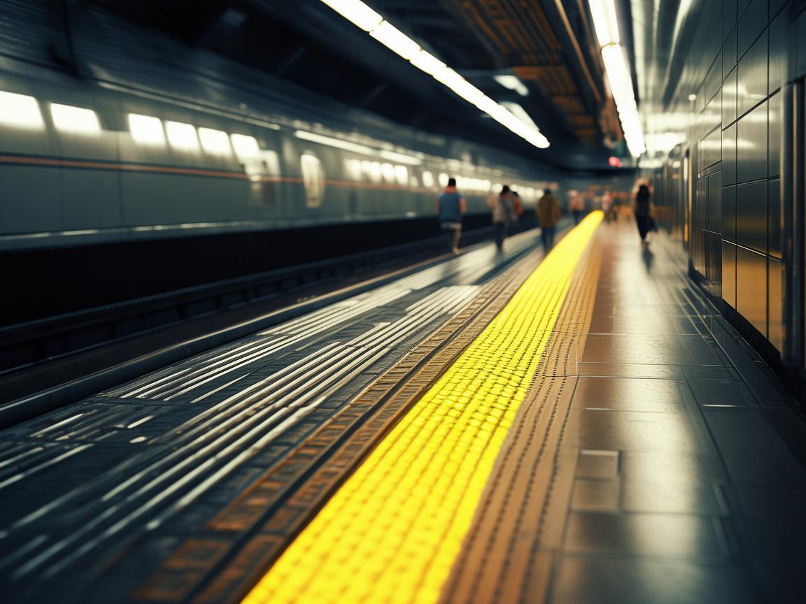 地铁站月台的生命守护线 地铁站月台的生命守护线