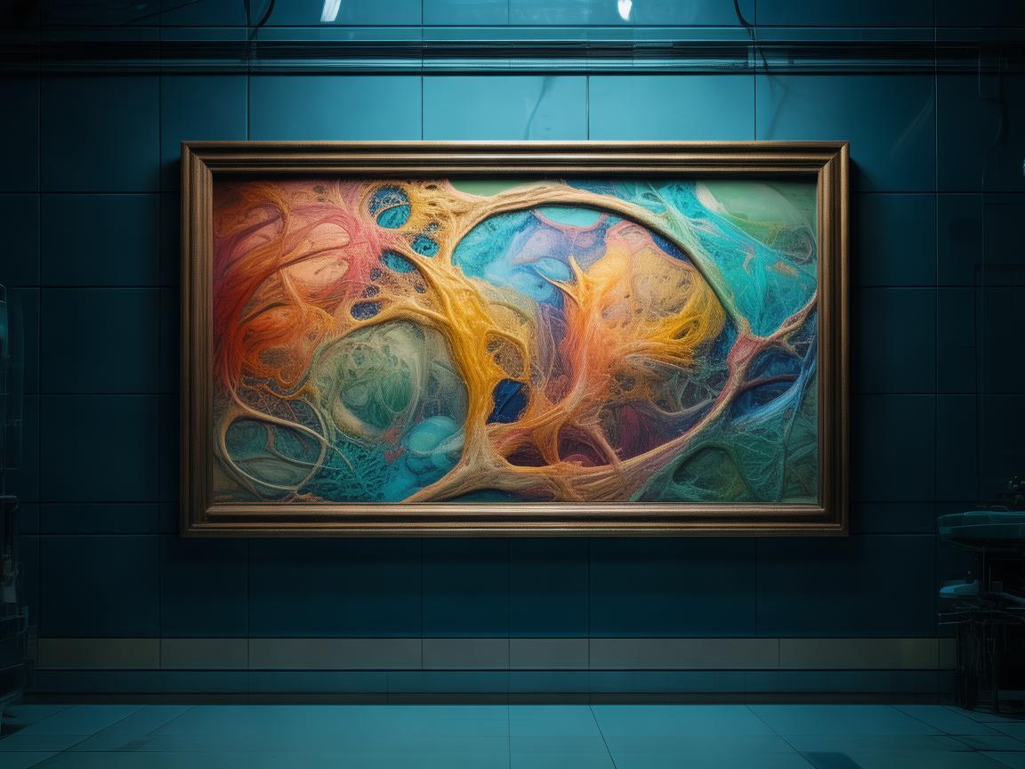 手术无影灯下的别样装饰画